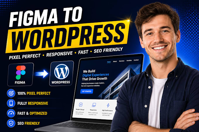 convert your figma design into a wordpress website