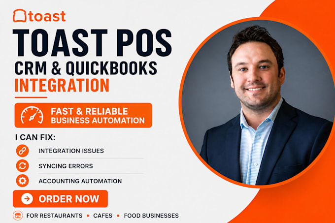integrate toast pos with CRM and quickbooks