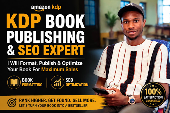 do amazon KDP book formatting, kindle publishing and SEO optimization
