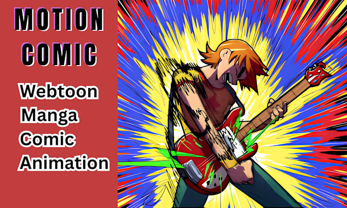 create cinematic motion comic, manga, webtoon animation