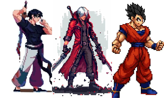 design pixel art animation 8bit 16bit 32bit