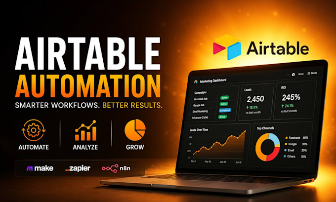 build airtable marketing automation analytics and reporting system