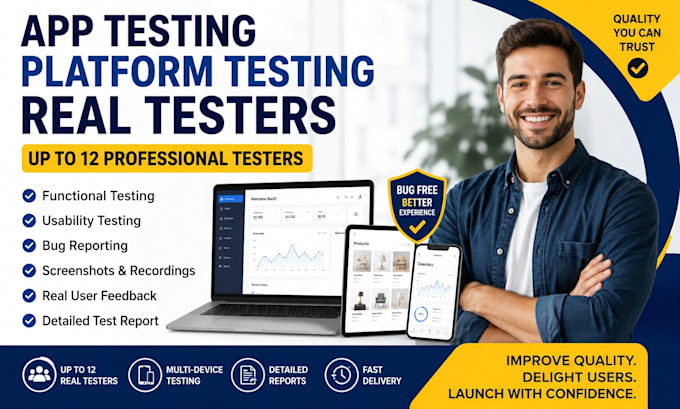 setup app testing website testing website review 12 testers mobile app testing