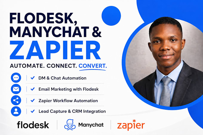 automate flodesk with manychat and zapier
