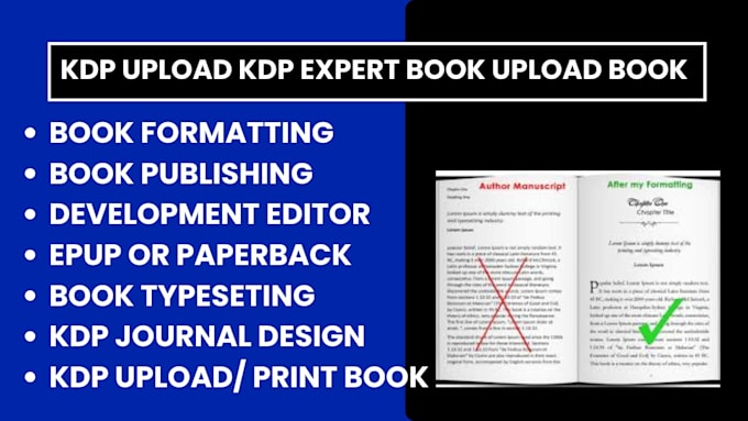 kdp upload KDP expert book upload book formatting publishing proofreading