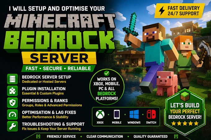 setup and optimise your minecraft bedrock servers