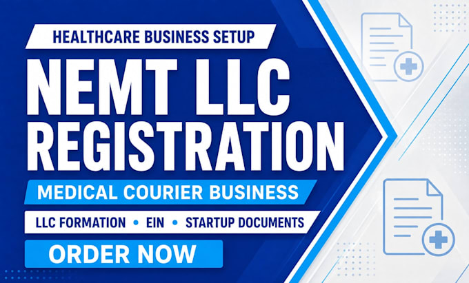 register your nemt or medical courier llc with ein and startup documents