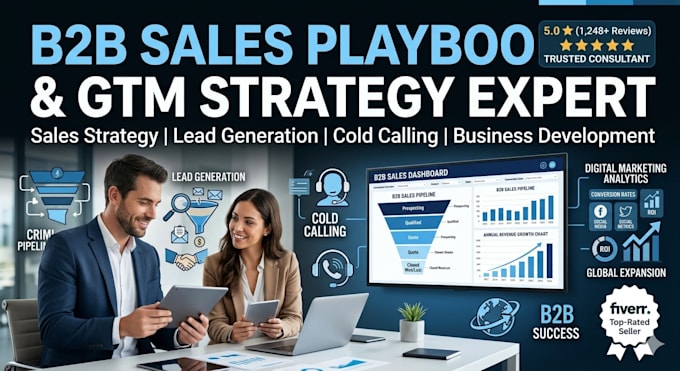 create a high converting b2b sales playbook, GTM and sales strategy