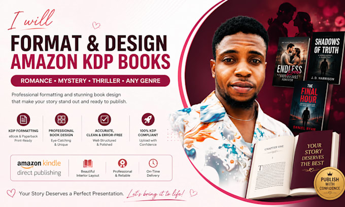 proofread and format amazon kindle book, lulu, ingramspark book formatting