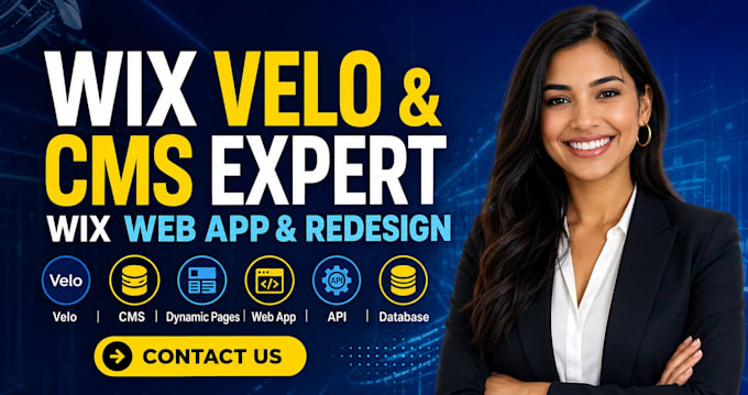 build a wix velo web app with cms, dynamic pages, apis, and database integration