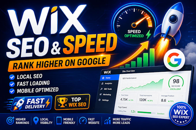 boost your wix site, local SEO and speed optimization