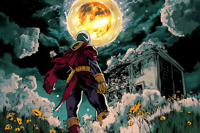 draw high quality comic book page graphic comic artist