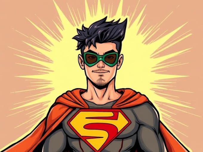 design professional custom superhero character illustration