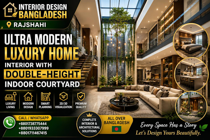 create photorealistic 3d interior rendering for your apartment