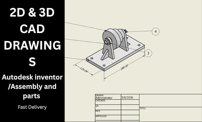 create 2d and 3d mechanical drawings in autodesk inventor