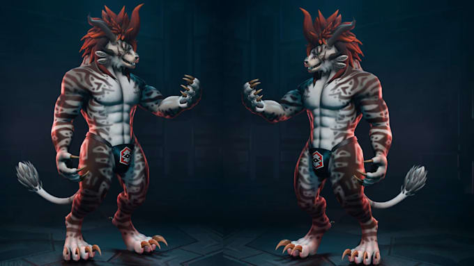 create custom furry vrchat avatar, vrchat avatar upload, nsfw vrc avatar, vtuber