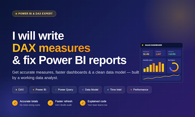 write dax measures and fix your power bi dashboard performance