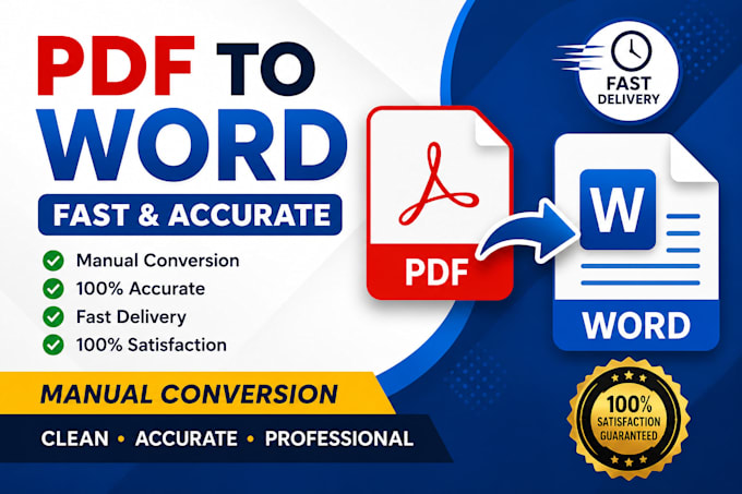 convert PDF to word manually and accurately