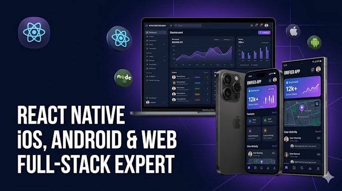build react native ios android mobile app