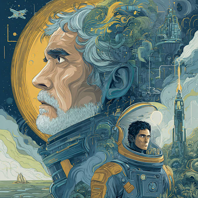draw sci fi illustration and sci fi art