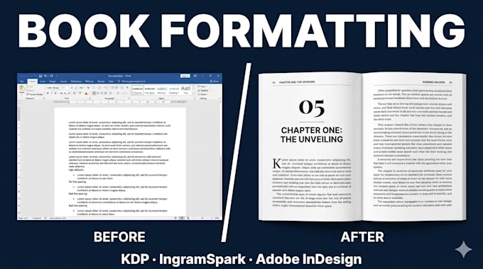 format epub book for KDP and ingramspark in adobe indesign book interior layout