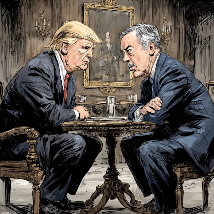 make a political cartoon art