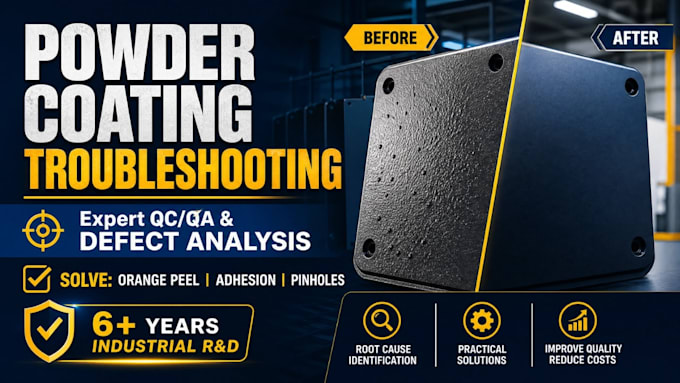 help troubleshoot powder coating defects and production problems