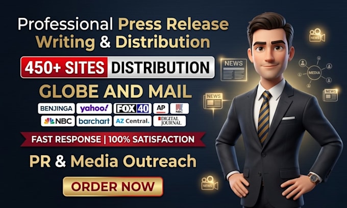 do professional top press release distribution, PR and press release writing