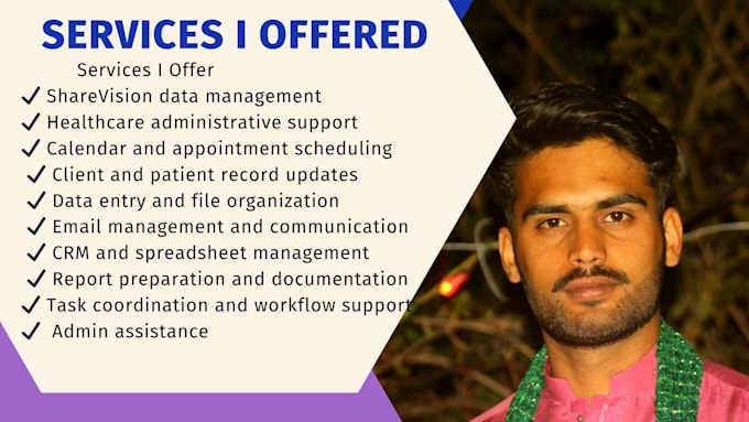 be your healthcare virtual assistant for sharevision admin support