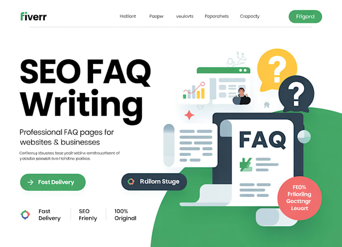 write SEO friendly faqs  for your website or business