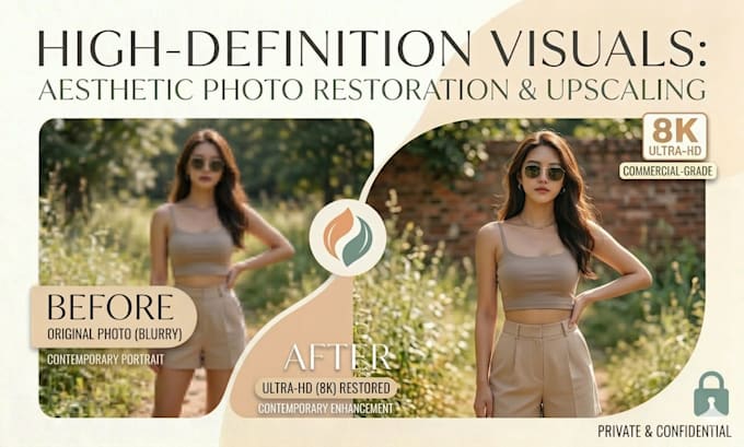 restore and enhance images to 4k or 8k resolution