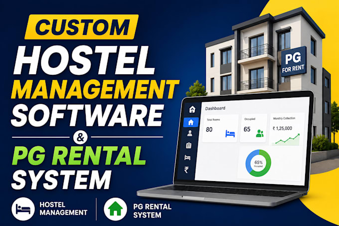 build custom hostel management software and pg rental system