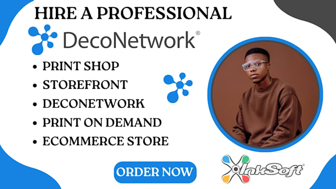 setup and customize your deconetwork print shop website