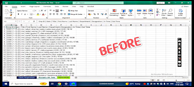 do data cleaning and formatting