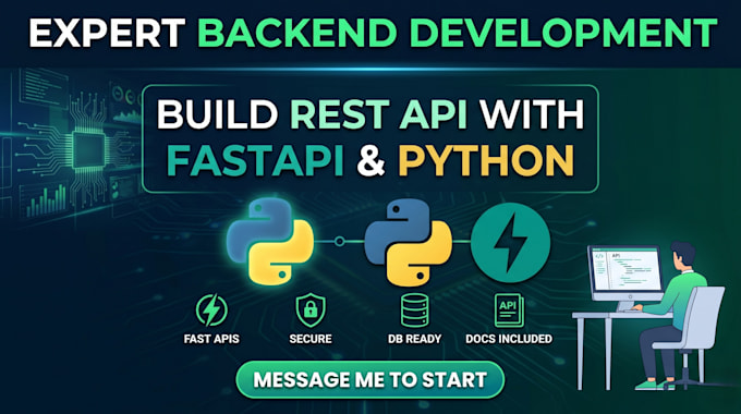 build a rest API backend with fastapi and python
