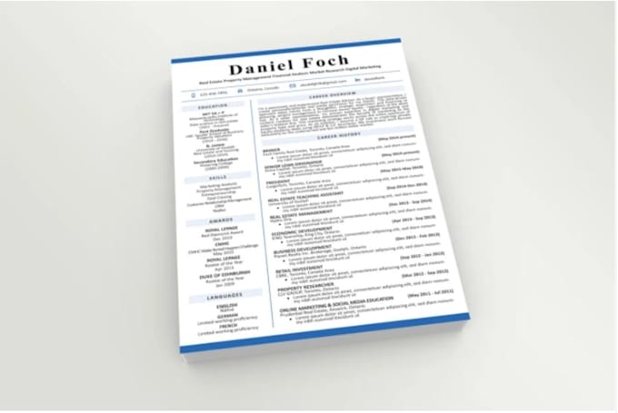 write and edit your CV resume professionally