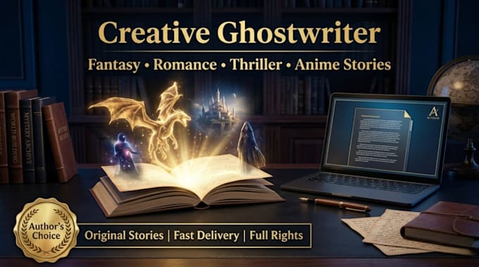 ghostwrite your professional fiction novel