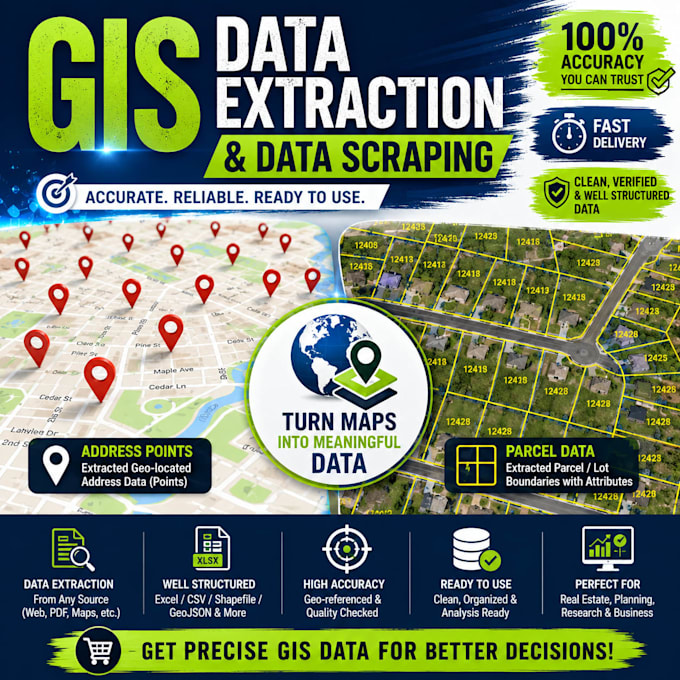 extract parcel, address, and property gis data