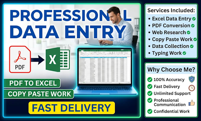 pdf to word or excel data entry work