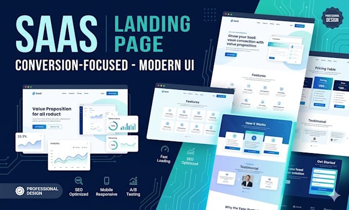 build a modern saas landing page for your startup