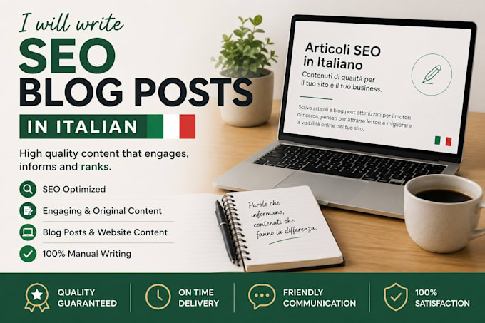 write seo blog posts in italian