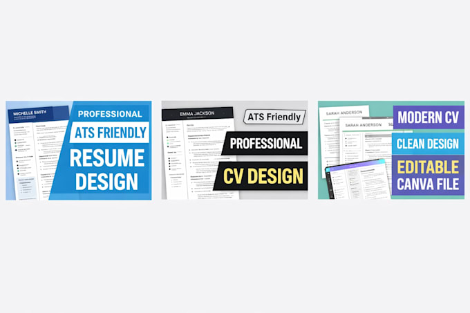 create a professional ats friendly resume CV design