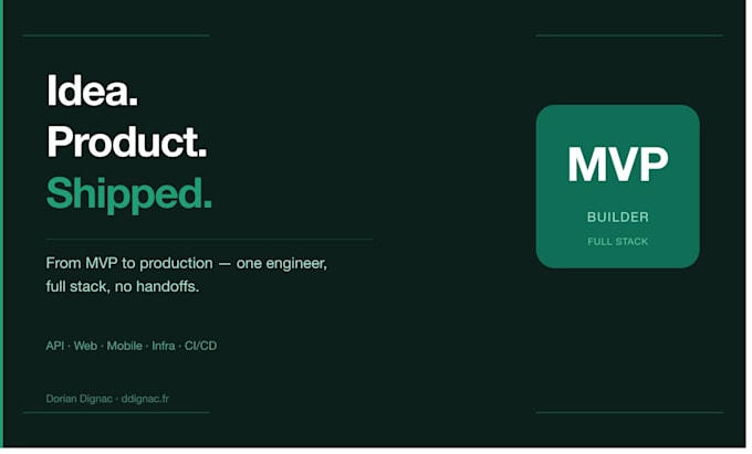 build your full stack web app or saas mvp from scratch