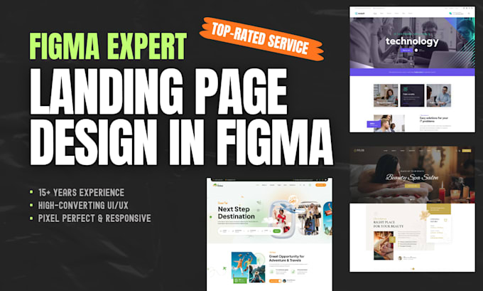 design a high converting figma UI landing page