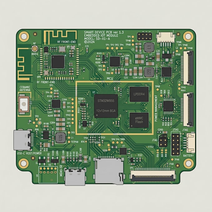 create embedded pcb for smart devices