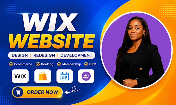 design wix website, wix studio, ecommerce, booking, membership and CRM