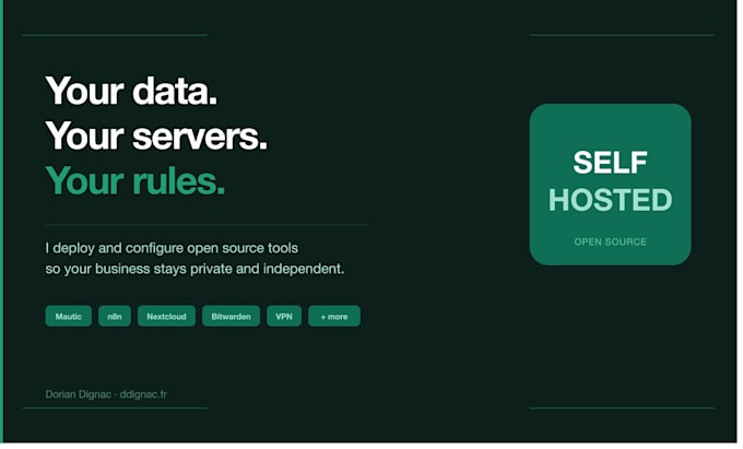 configure self hosted open source tools for your business