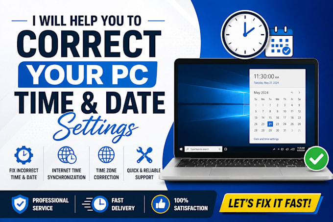 help you to correct your pc date and time