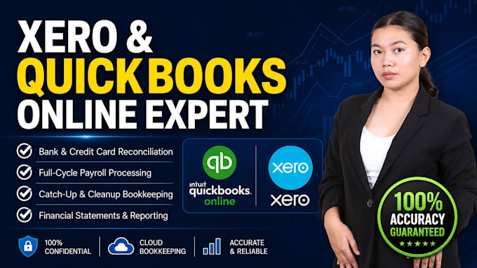 be your expert virtual bookkeeper for xero, qbo, and payroll