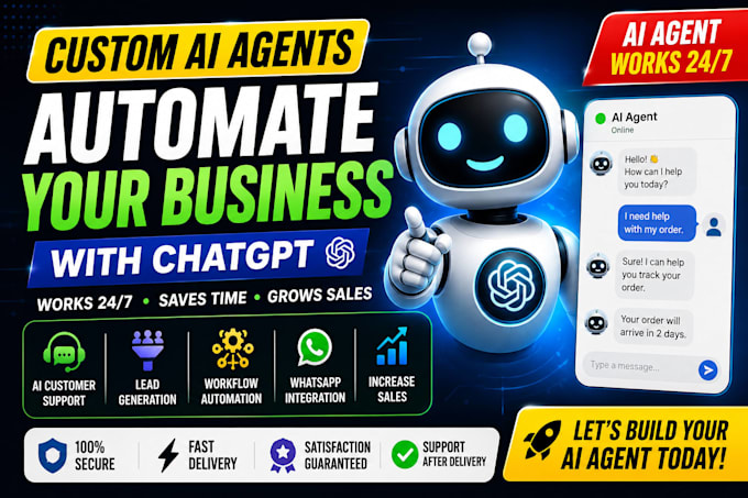 build a custom ai agent for your business that  using chatgpt